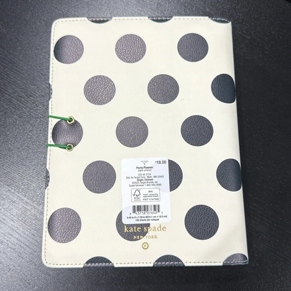 Kate Spade X Target Polka Dot Party Planner