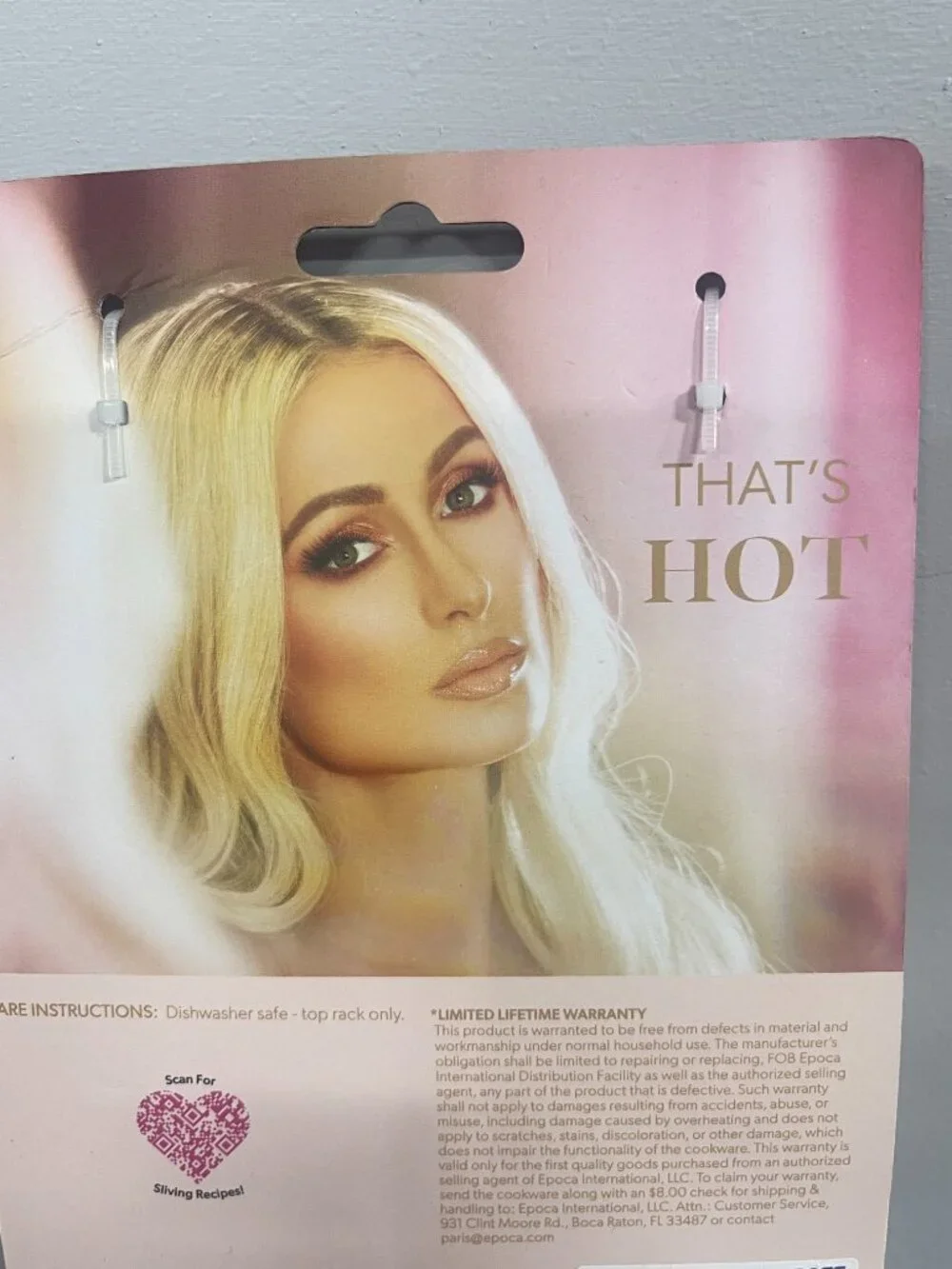 Paris Hilton Pink Silicone Spoon & Turner Set 2pc New