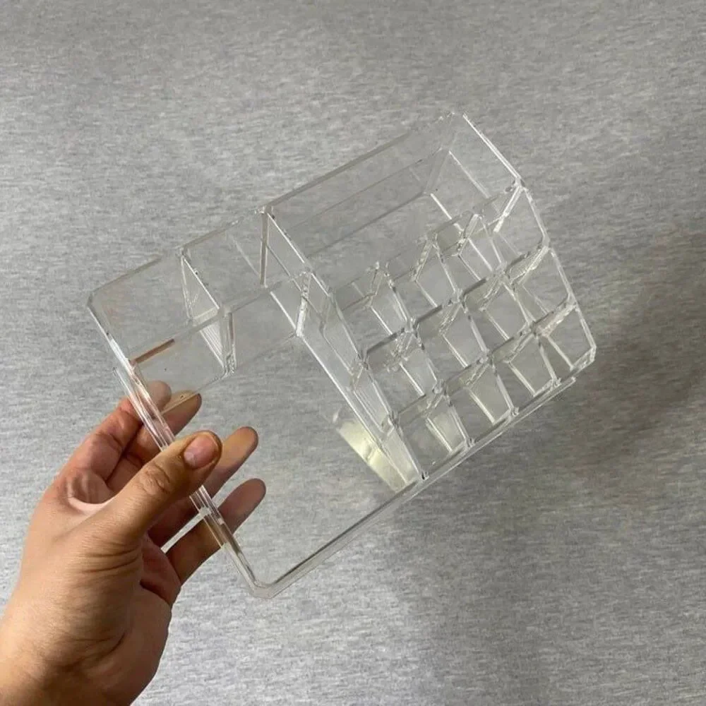 iDesign Clear Acrylic 16 Compartments Cosmetics Skincare Makeup Organizer