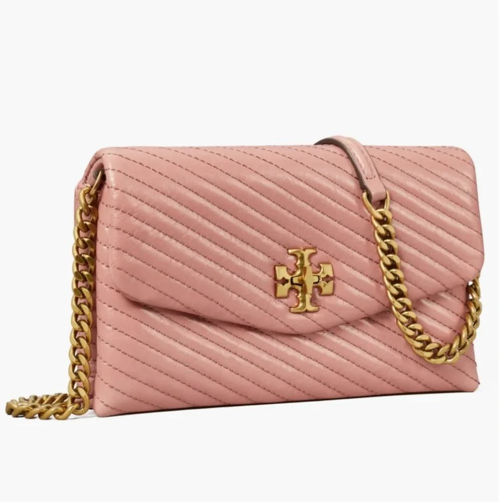 Tory Burch Chain Wallet Kira Chevron Moto Bag