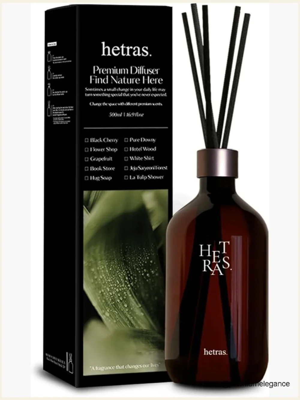 Large Reed Diffuser Set Pure Laundry Scent 500ml
