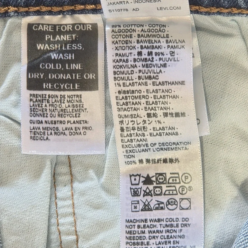 Levi's 501 Original Blue Denim Jeans Women W32 L30 High Rise Button Fly Straight