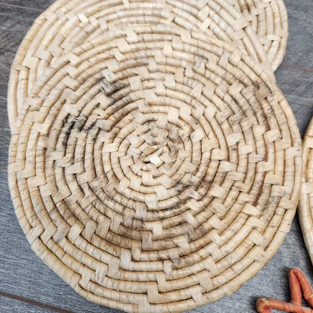 Vintage Rattan Duck Trivet Holder Wall Hanging 14