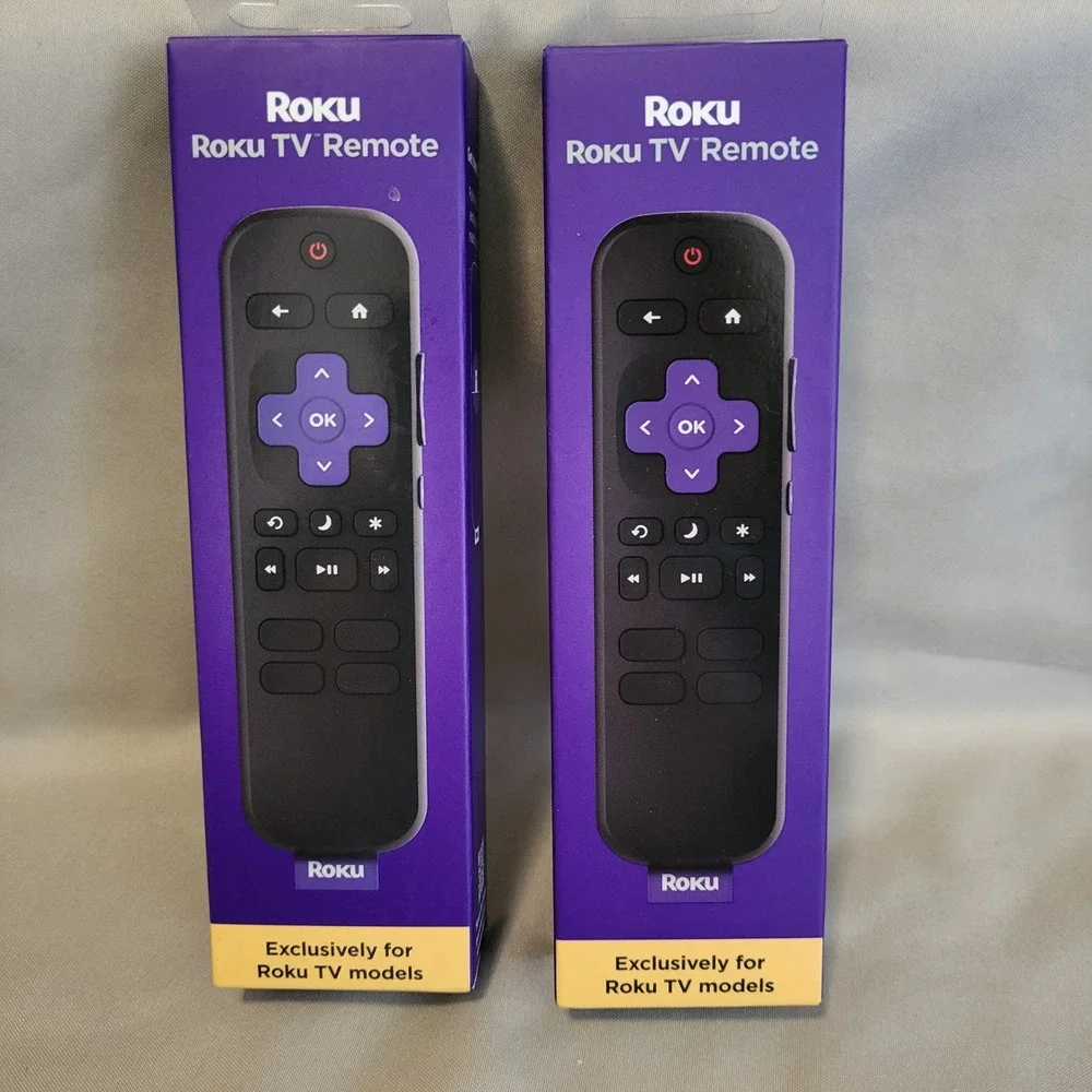 Roku TV Remote RCC1RW Replacement for Roku TV Models New‎ Open Box 2 Pack