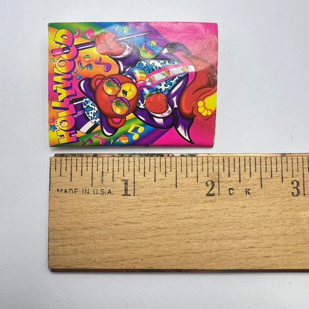 Lisa Frank Hollywood Bear Mini Notebook Stationery Vintage 90s Y2K Rainbow Pink
