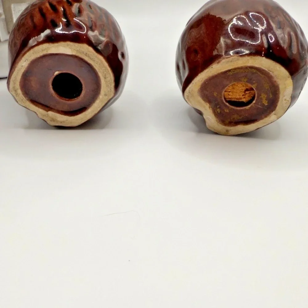 Vintage Owl Salt Pepper Shakers‎ San Juan Capistrano Mission Mid Century Pair