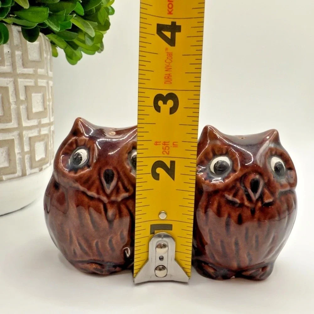 Vintage Owl Salt Pepper Shakers‎ San Juan Capistrano Mission Mid Century Pair