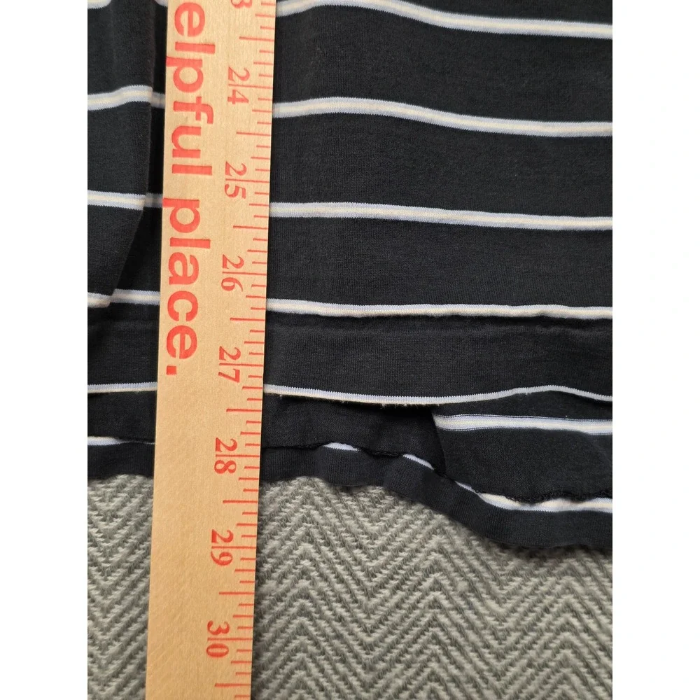Polo Ralph Lauren Mens Striped Polo Shirt Navy Blue White Size L‎ Short Sleeve