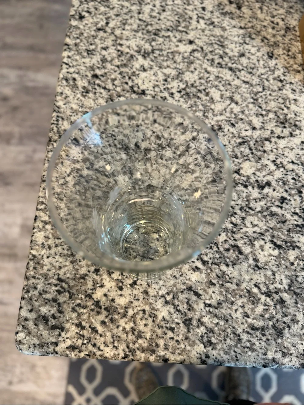 Etched Glass Floral Vase - Clear Tulip Design