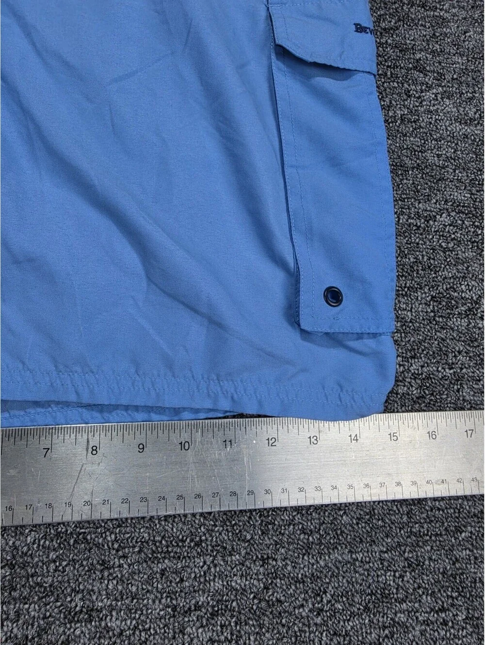 Beverly Hills Polo Club Men's Blue Striped Swim Trunks 3X Drawstring Pockets