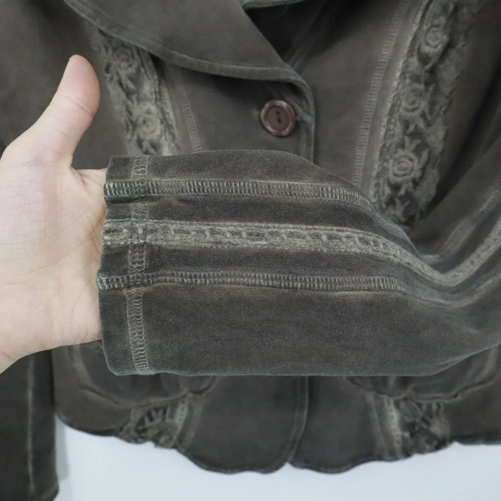 Gretty‎ Zueger Jacket Womens S Brown Feminine Romantic Classy Sophisticated Boho