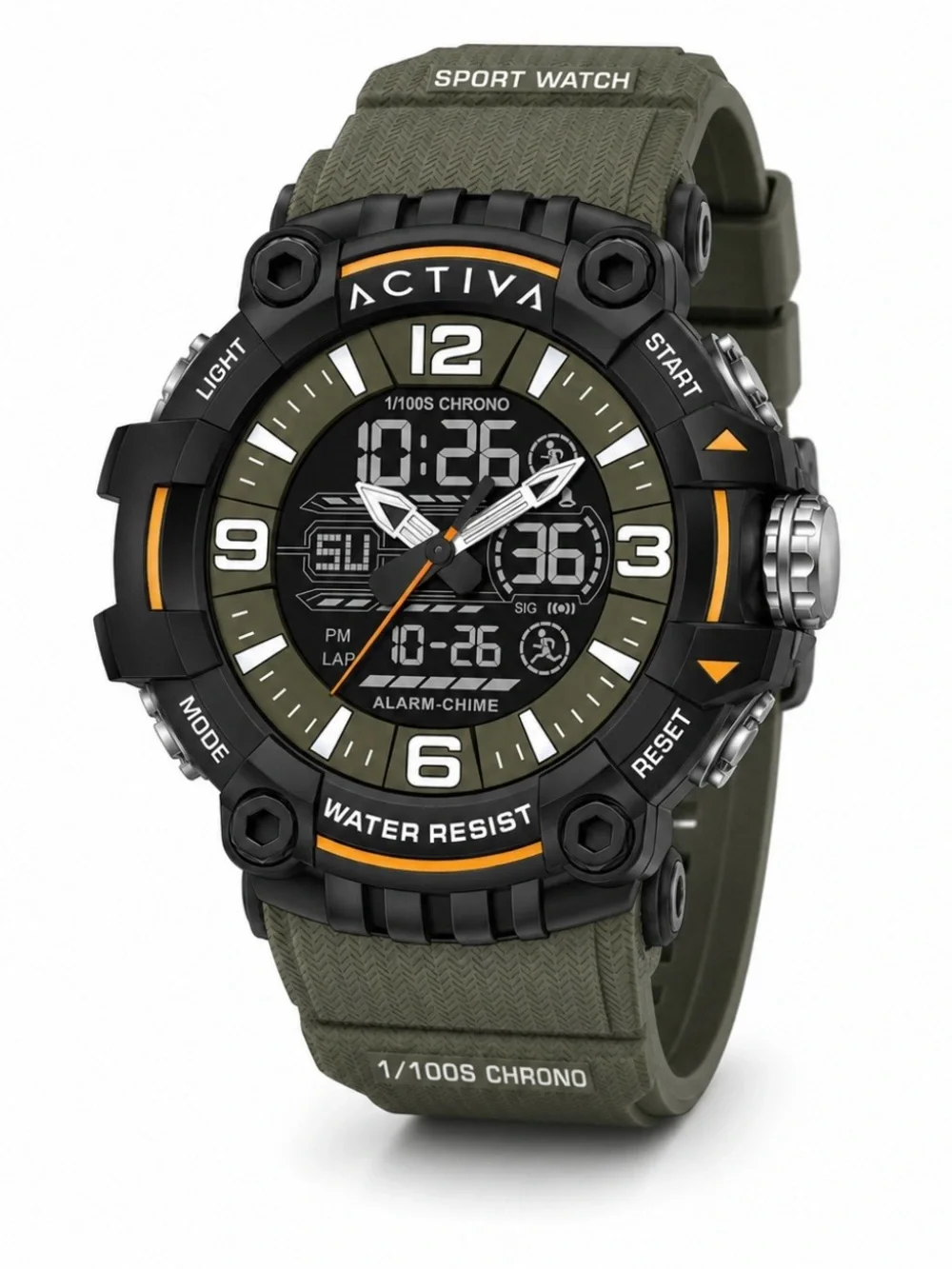 Activa Ardus X Invicta Digital Men's Watch - 58mm. Army Green (ACW8089-002) new