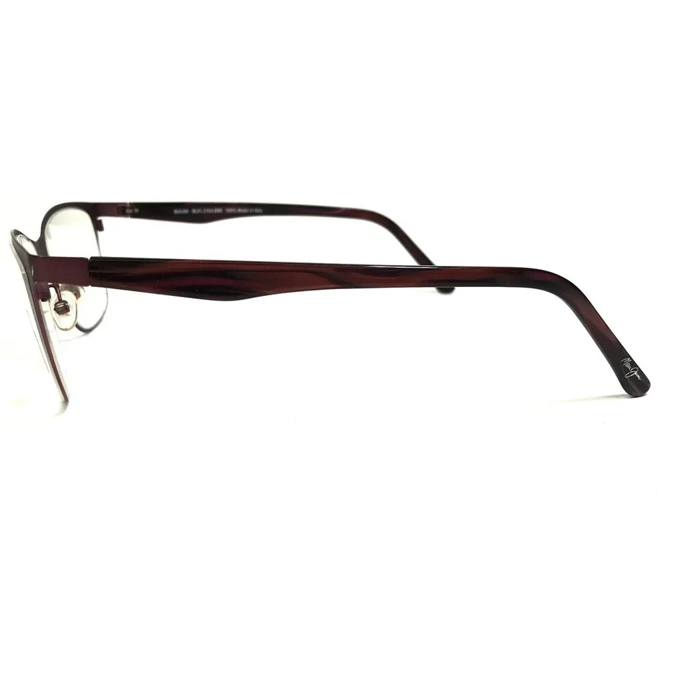 Maui Jim Eyeglasses Frames MJO2104-89M Burgundy Red Purple Cat Eye 53-15-135