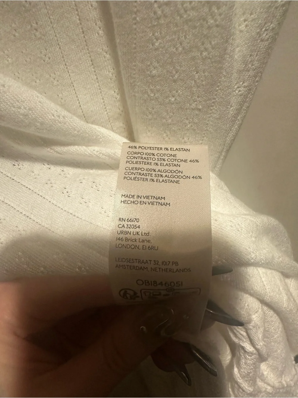 NWT FREE PEOPLE Tate Pointelle Tunic- Ivory Combo $78 MSRP