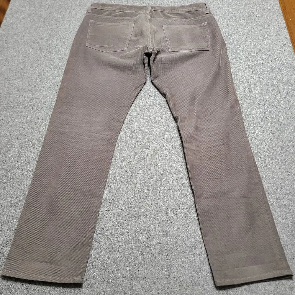 J Crew Pants Mens 34x30 Grayish 484 Slim Corduroy Jeans Stretch Preppy Casual