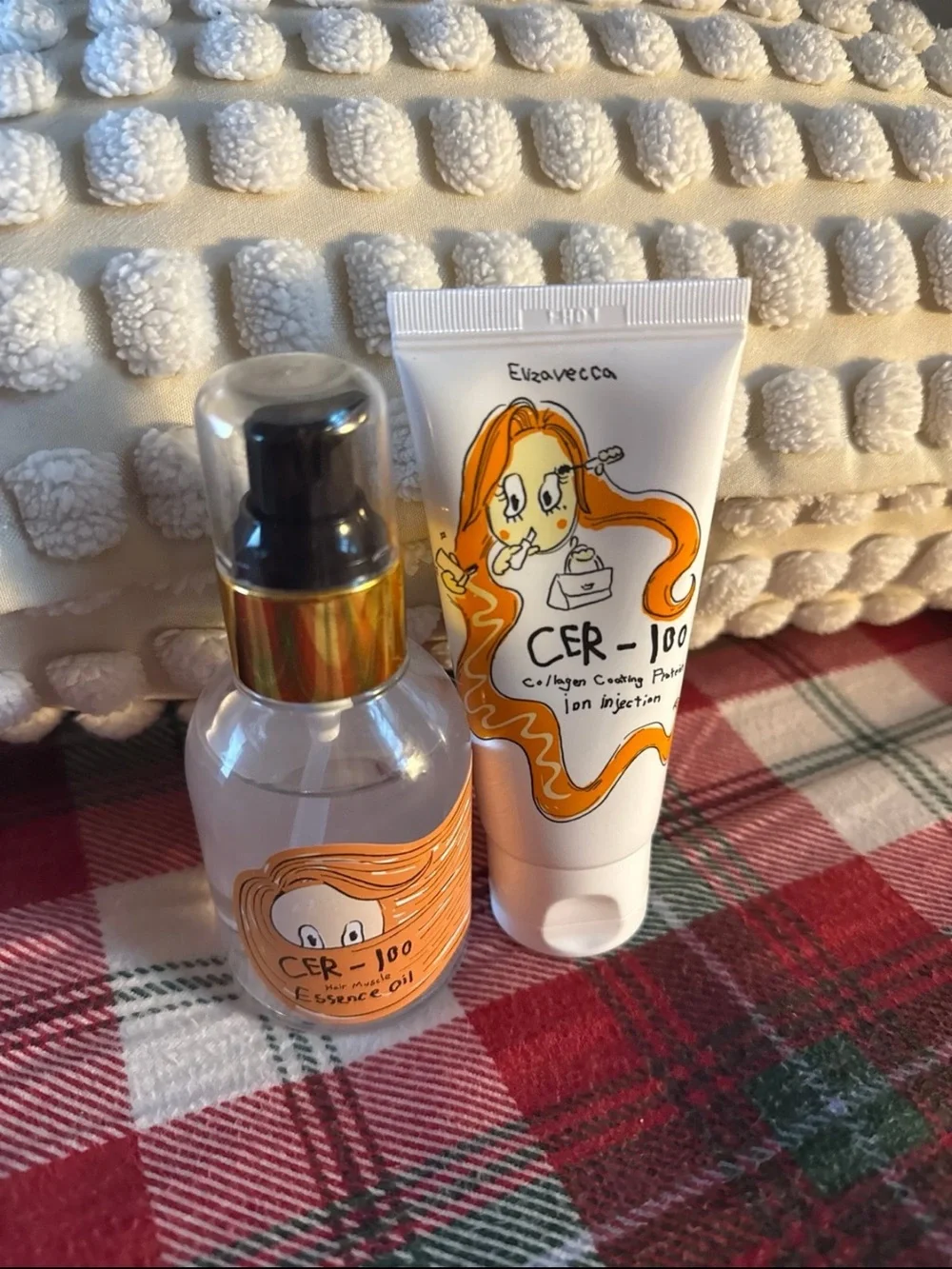CER-100 Orange Collagen Hair Essence & Coating Paste Duo
