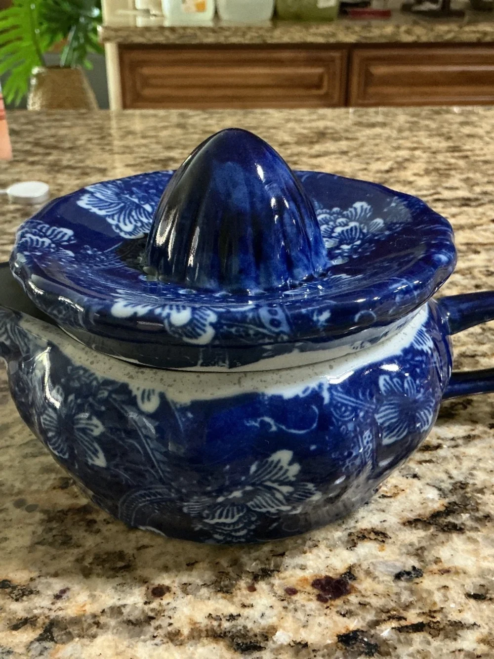 Cobalt ‘Flow Blue’ Chintz floral pattern