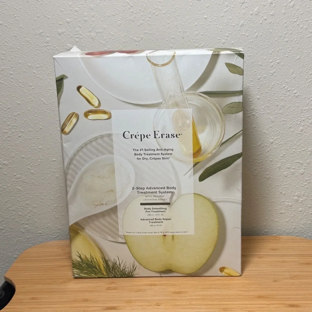 Crepe Erase 2-Step Advanced Body Treatment System 10oz Lavender Honey New
