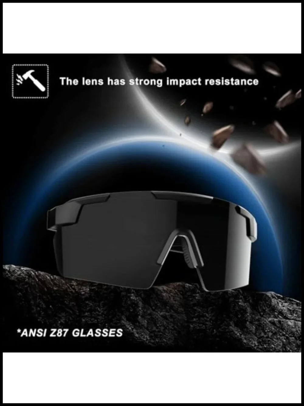 XL TR90 Sunglasses for Big Wide Heads Men UV400 Protection Work Glasses