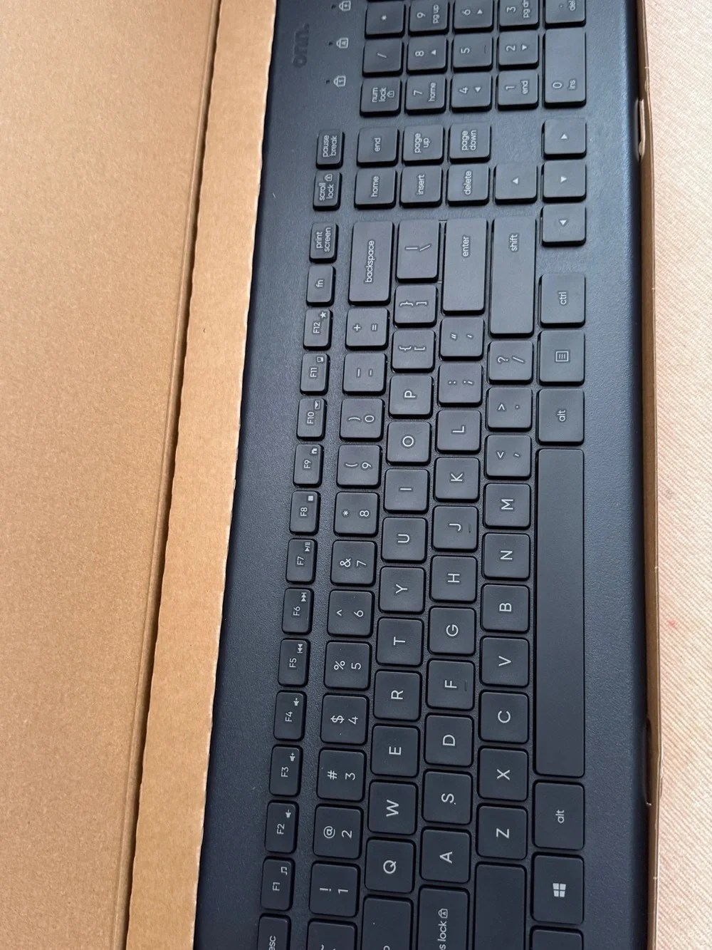 On Running Black Wired USB Full-Size Keyboard