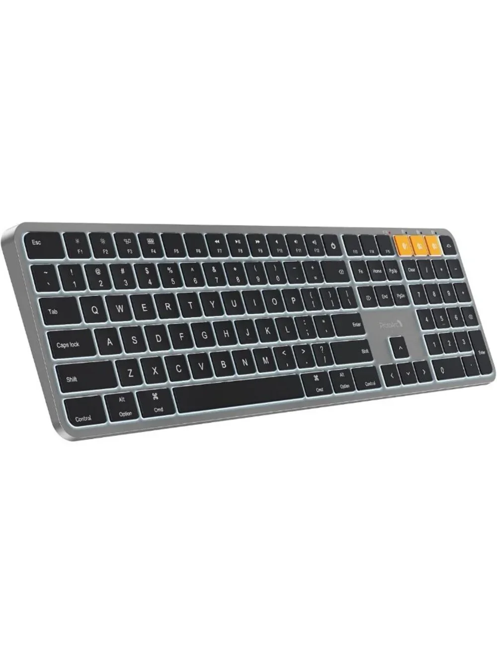 Backlit Wireless Bluetooth Keyboard for Mac - Sleek Space Gray Design